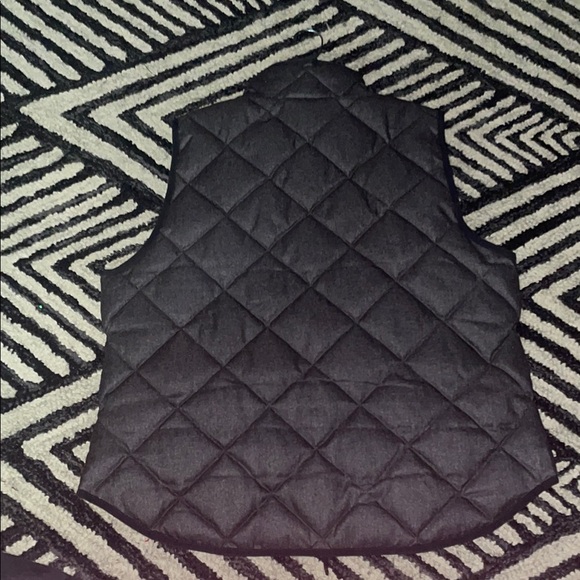 J. Crew Charcoal Quilted Vest - Picture 4 of 4